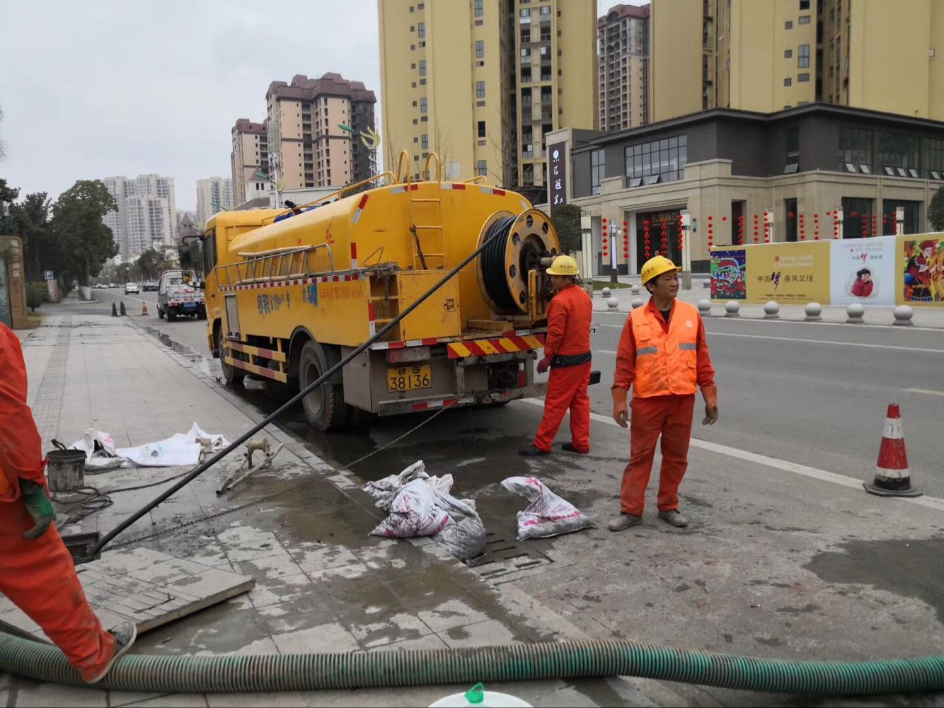 广阳排污管道清淤-管道清洗